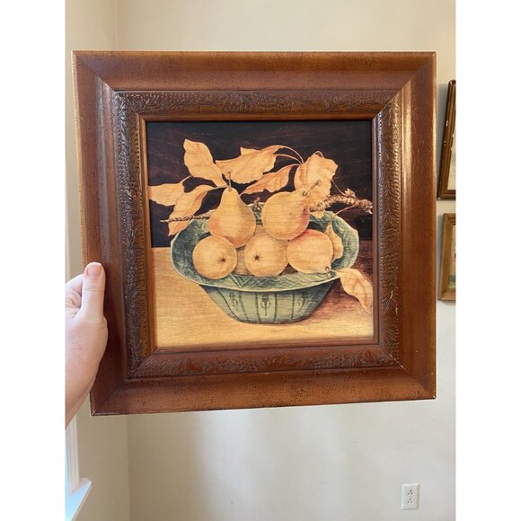 Framed Still Life Pears Print 16" x 16" Ren-Wil Inc. - Picture 2 of 6